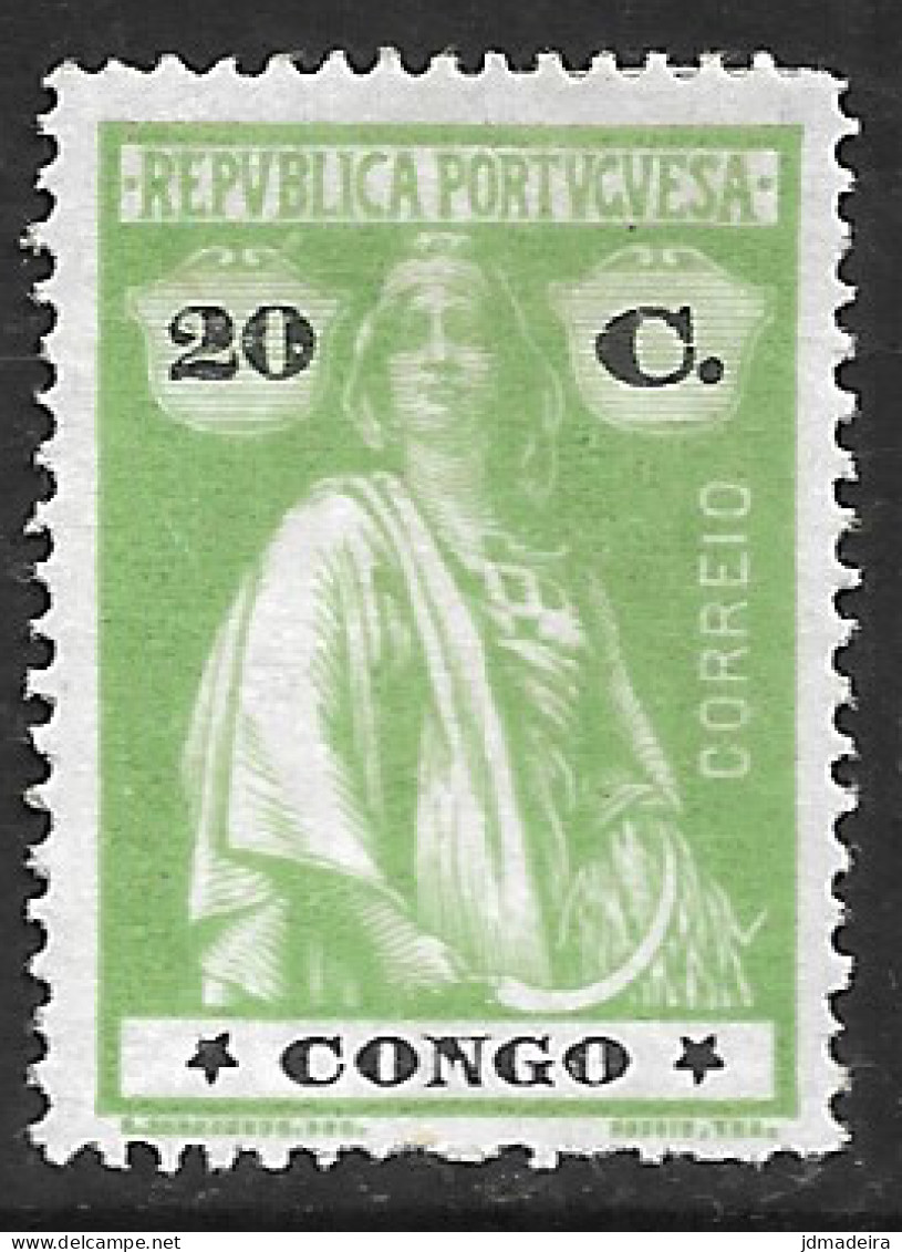 Portuguese Congo – 1914 Ceres Type 20 Centavos Mint Stamp - Portugiesisch-Kongo