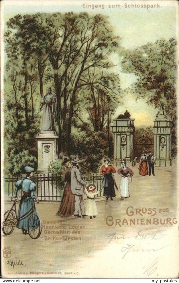 41403317 Oranienburg Denkmal Heriette Louise Gemahlin Der Gr.Kurfuersten Kuenstl - Oranienburg