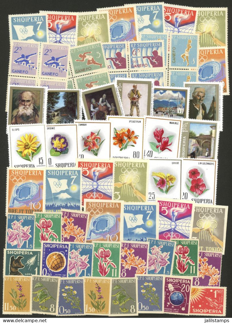 ALBANIA: Lot Of Thematic Sets And S.sheets, Some Imperforate, MNH, Very Fine General Quality! - Albania