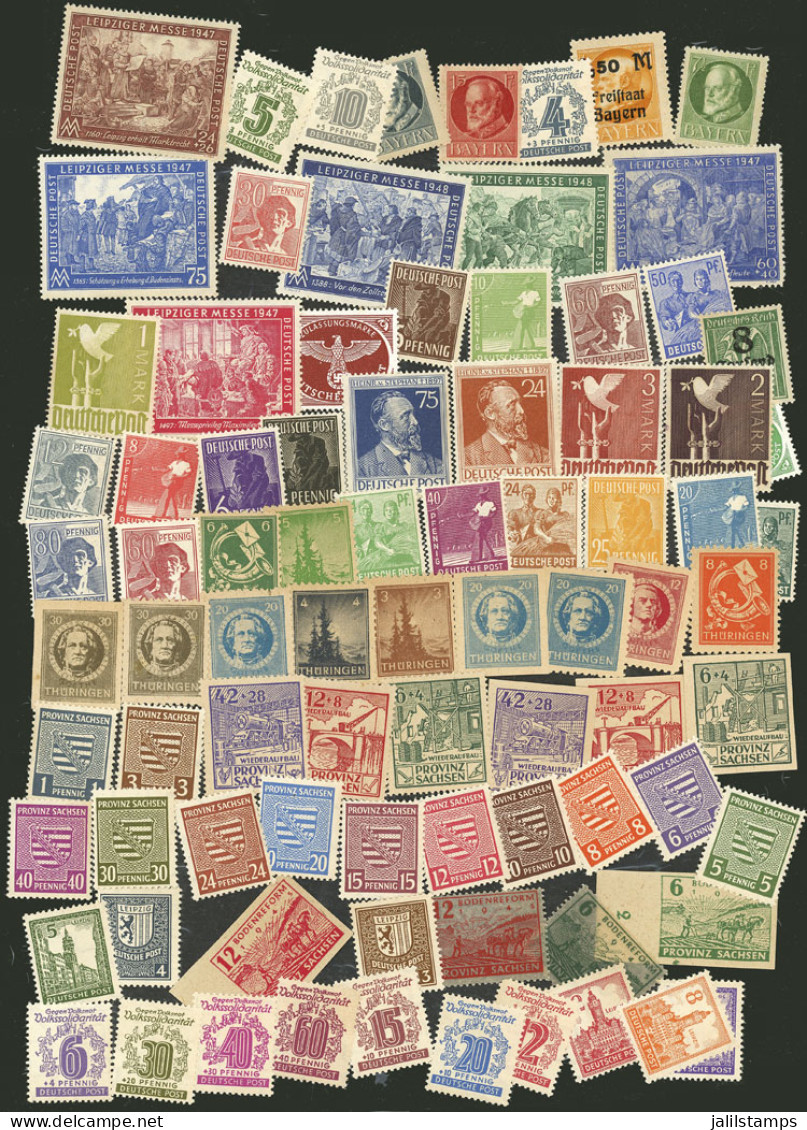 GERMANY: Large Number Of Stamps And Sets, Mainly Of 1940s, Mostly MNH And Of Excellent Quality, HIGH CATALOG VALUE, Low  - Collections