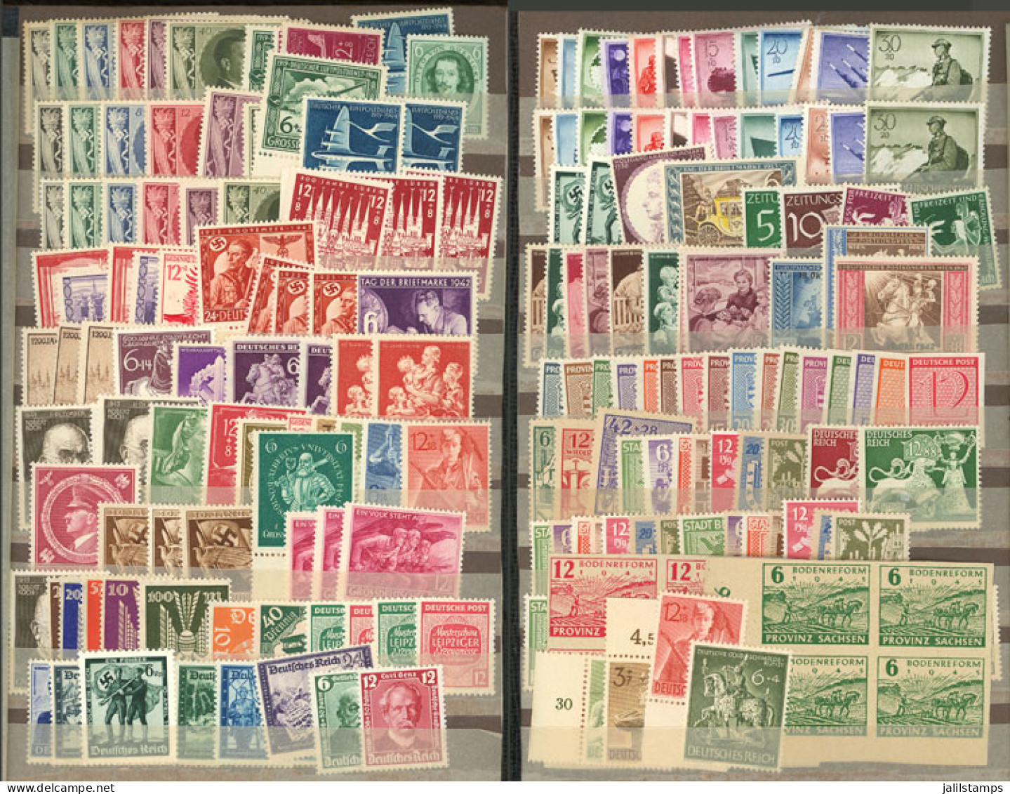 GERMANY: Lot With Large Number Of Stamps And Sets Issued In 1940s, ALL MNH AND OF EXCELLENT QUALITY, As Perfect As The D - Sammlungen