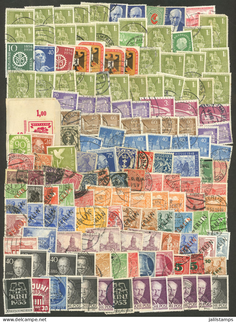 GERMANY: Large Number (several Hundreds) Of Used Stamps, Mainly Of Fine To Excellent Quality, Many Of WEST BERLIN, Inclu - Sammlungen
