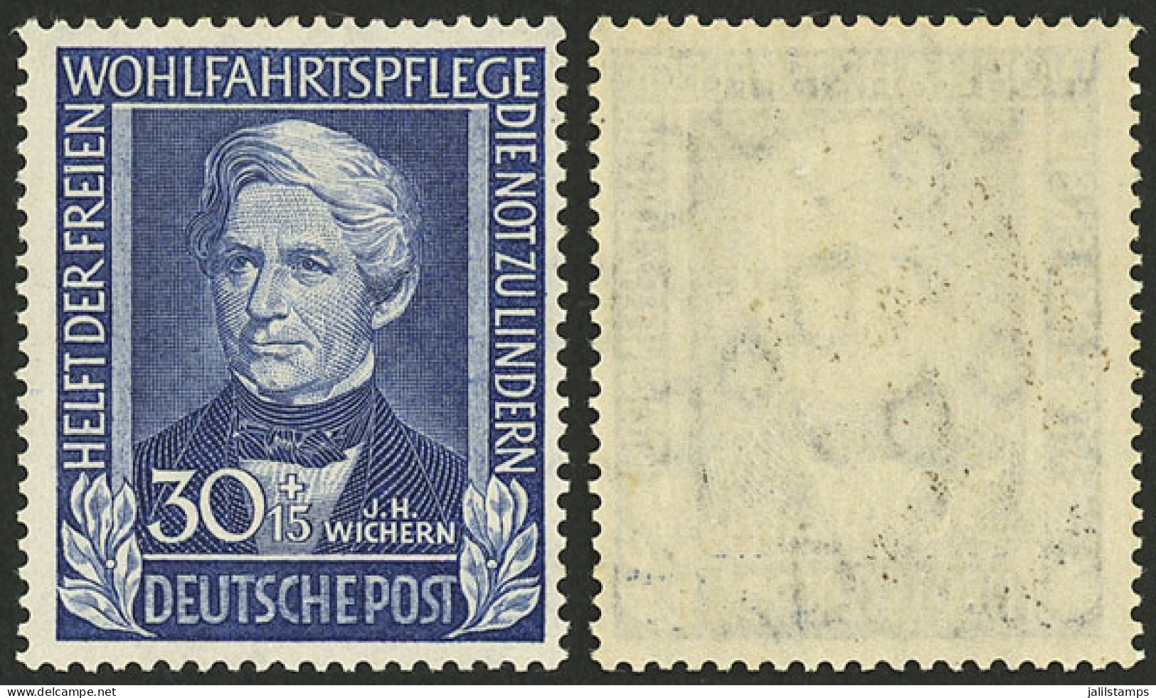 WEST GERMANY: Yvert 6, 1949 J.H.Wichern, MNH, Excellent! - Ungebraucht