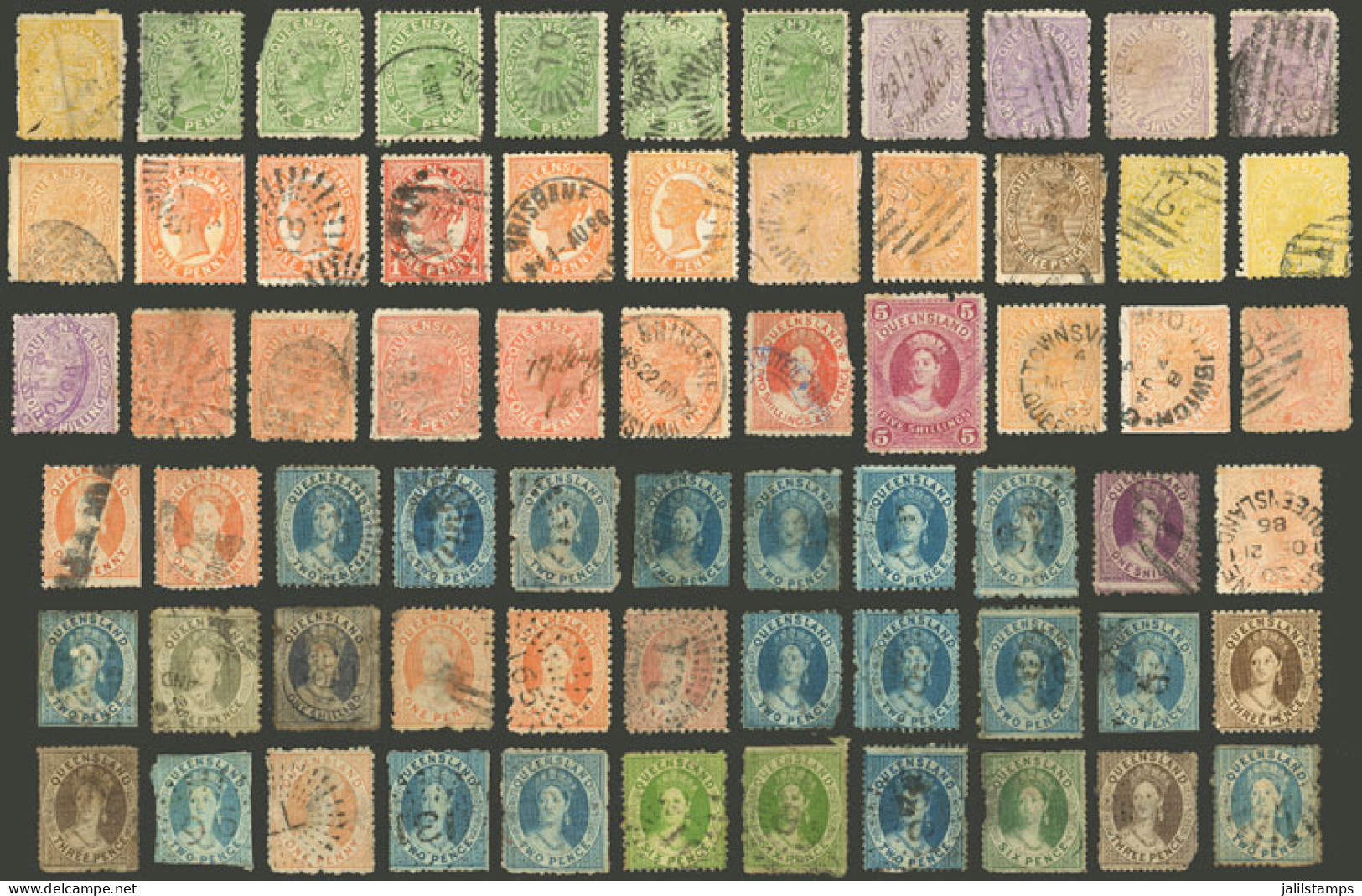 AUSTRALIA: Large Number Of Old Stamps (I Estimate Several Hundreds), The Quality Is Mixed (some With Defects, Most Seem  - Other & Unclassified