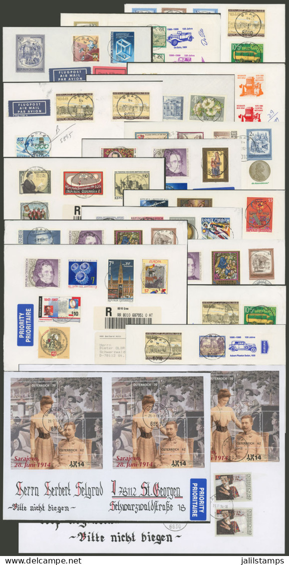AUSTRIA: 16 Covers + 2 Fronts Sent To United Arab Emirates And Germany In 1980s And 1990s, With Very Nice And Attractive - Autres & Non Classés