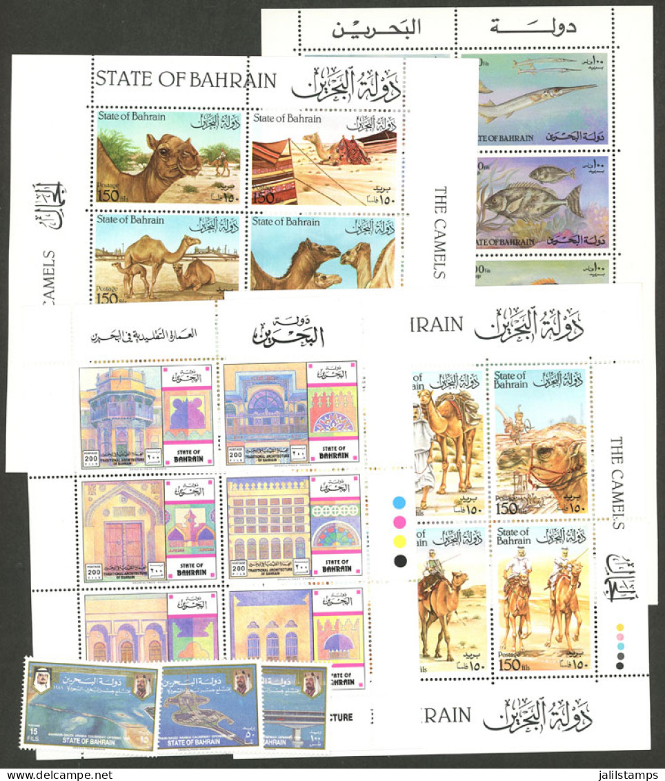 BAHRAIN: Lot Of Modern Scouvenir Sheets + Stamps, Very Thematic, MNH And Of Excellent Quality! - Bahrein (1965-...)