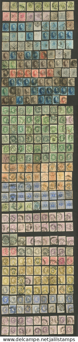 BELGIUM: ATTRACTIVE STOCK Of Old Stamps, Mosly Used, With Thousands And Thousands Of Examples, Completely Unchecked. The - Sonstige & Ohne Zuordnung