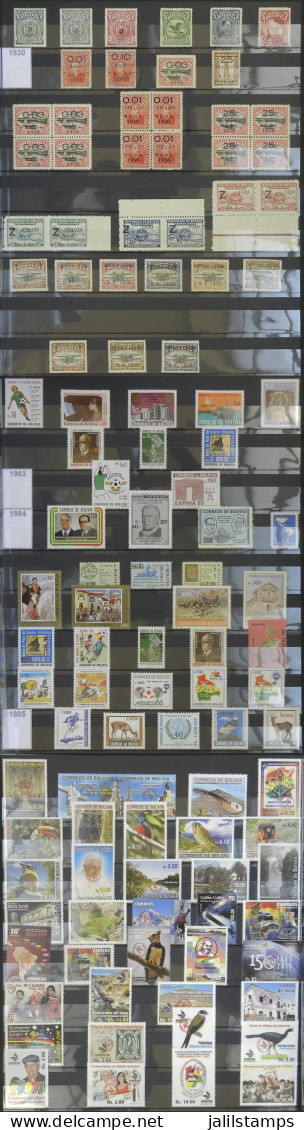 BOLIVIA: Fantastic Collection In 2 Large Stockbooks + An Album With Almost All The Old Stamps (only The Most Expensive V - Bolivien