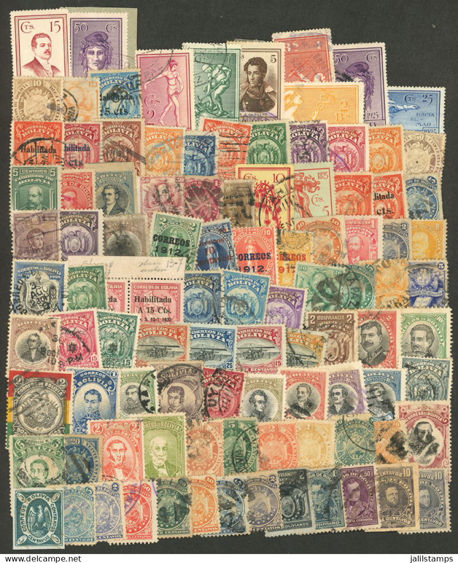 BOLIVIA: Interesting Lot Of Old Stamps, Good Opportunity! - Bolivia