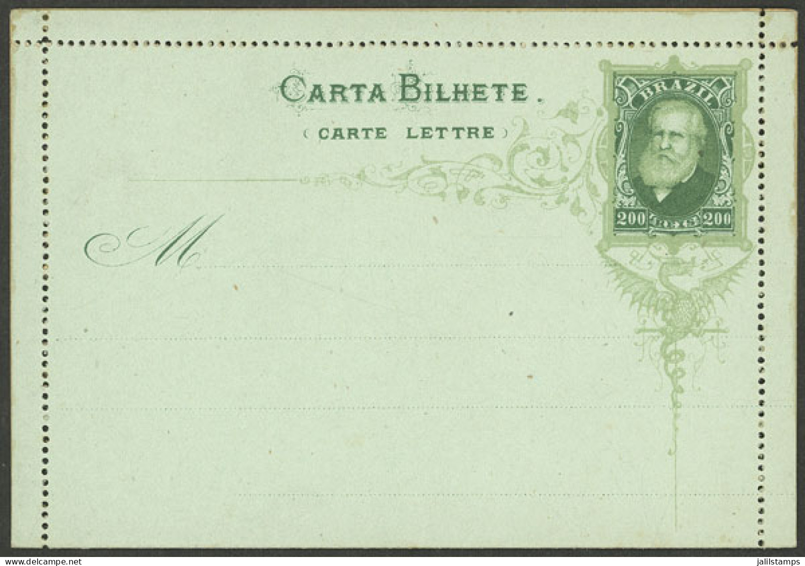 BRAZIL: RHM.CB-16, Mint Lettercard, Excellent Quality! - Other & Unclassified