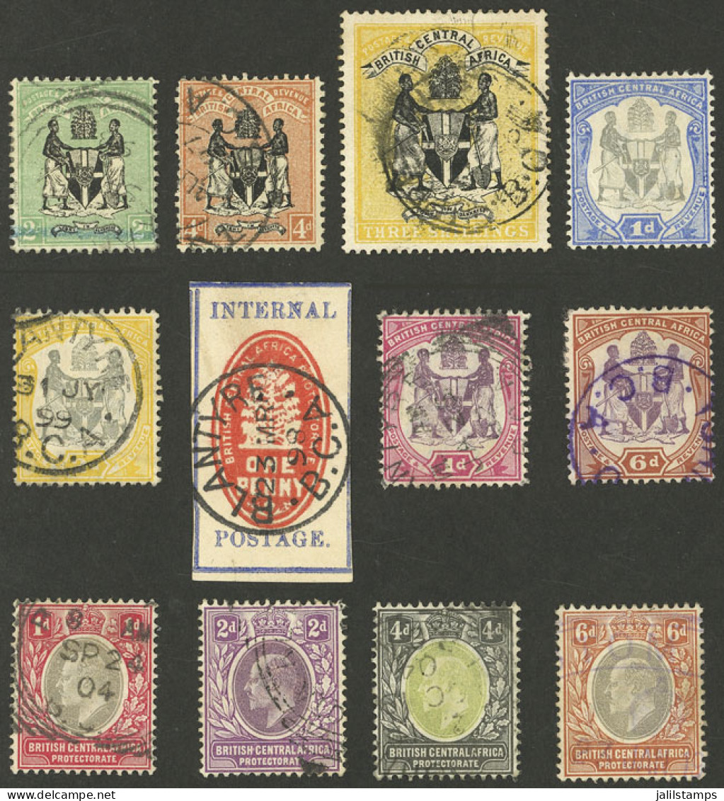 BRITISH CENTRAL AFRICA: Small Lot Of Old Stamps, Including Some Good Values, A Few May Have Small Defects, Most Of Fine  - Otros & Sin Clasificación