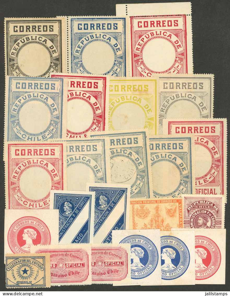 CHILE: Very Interesting Lot Of About 24 Seals, Most Unused, Many With Gum, And In General Of Very Fine Quality! - Chili