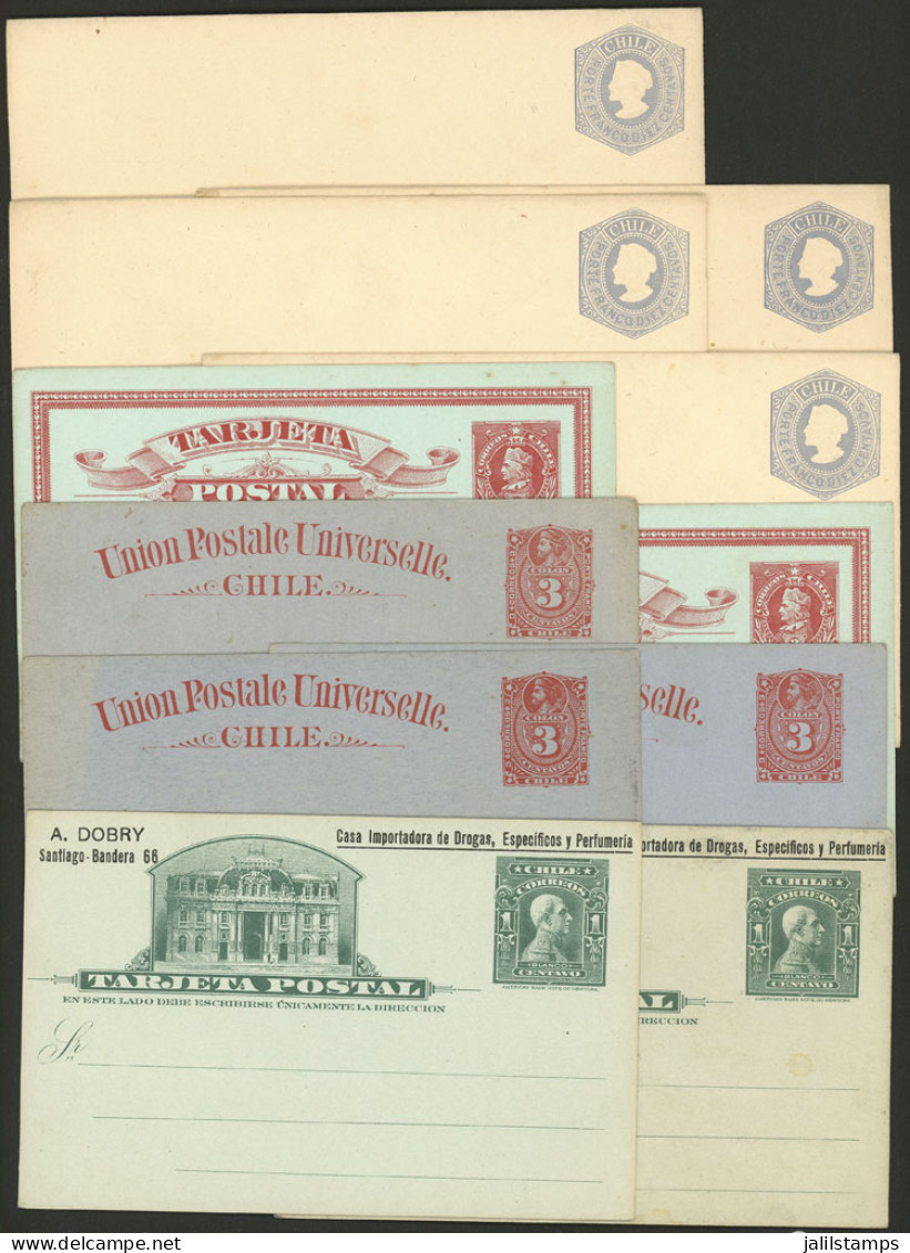 CHILE: 11 Old Postal Stationeries, With Some Duplication, Very Fine General Quality, Low Start! - Chili