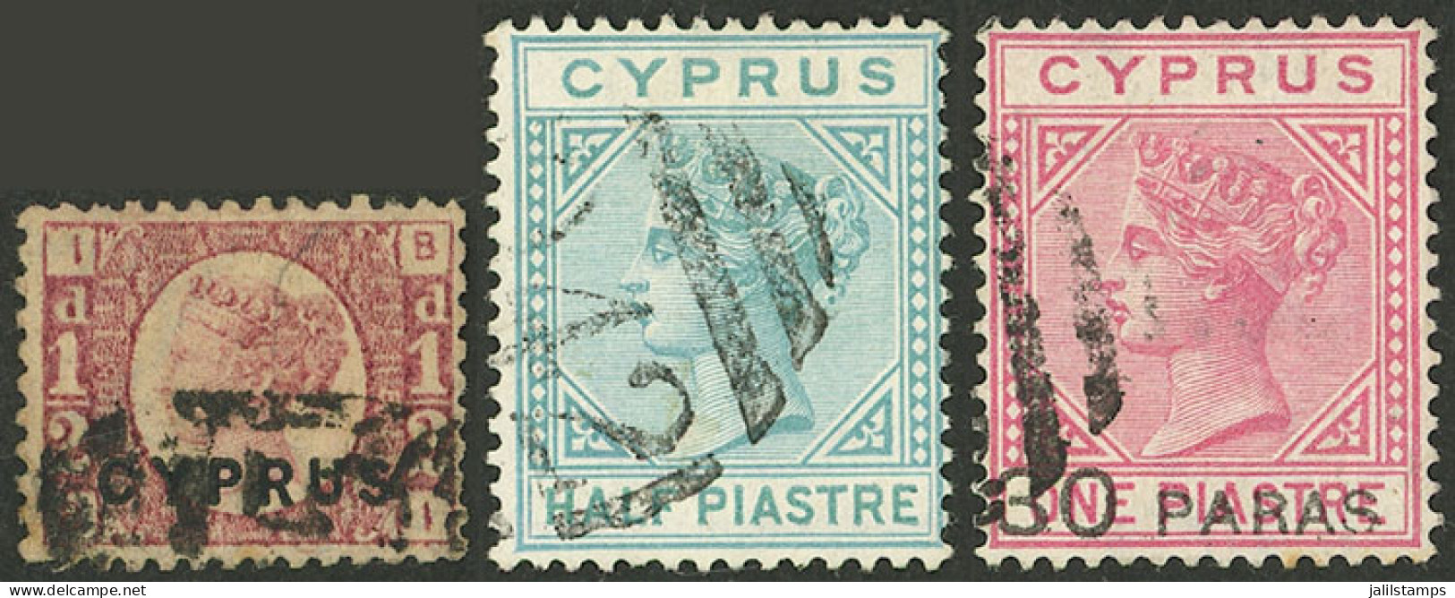 CYPRUS: Sc.1 + 11 + 17, Used, Very Fine Quality, Catalog Value US$300+, Low Start! - Other & Unclassified