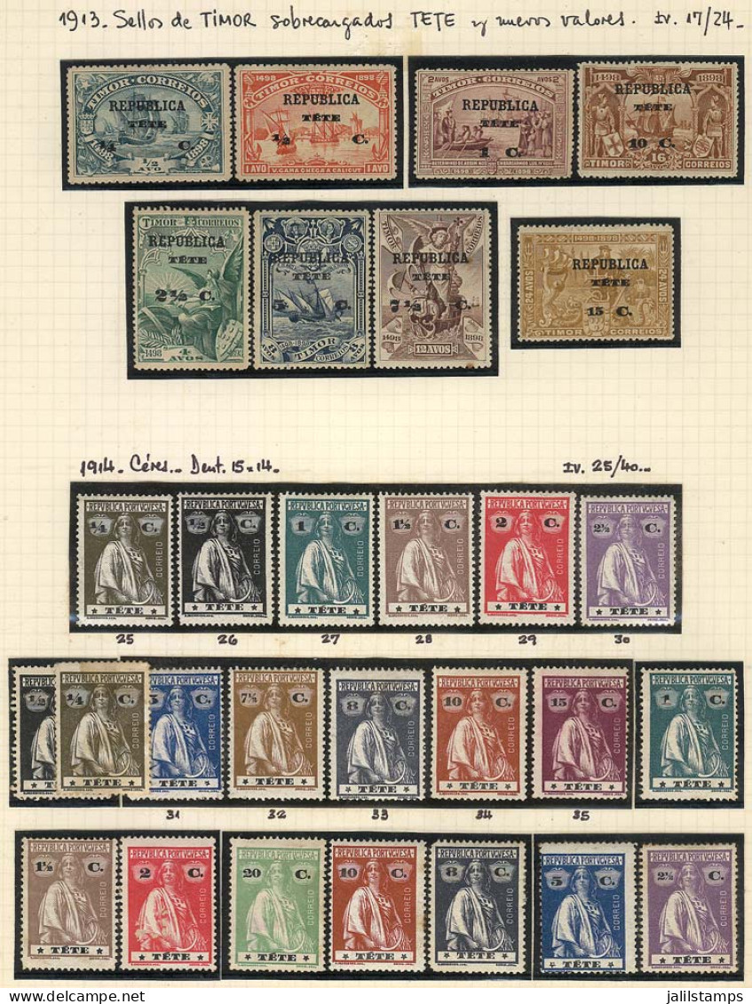 PORTUGUESE COLONIES: Collection In Old Album With Good Stamps And Sets, Mint And Used, General Quality Is Fine To VF. It - Otros & Sin Clasificación