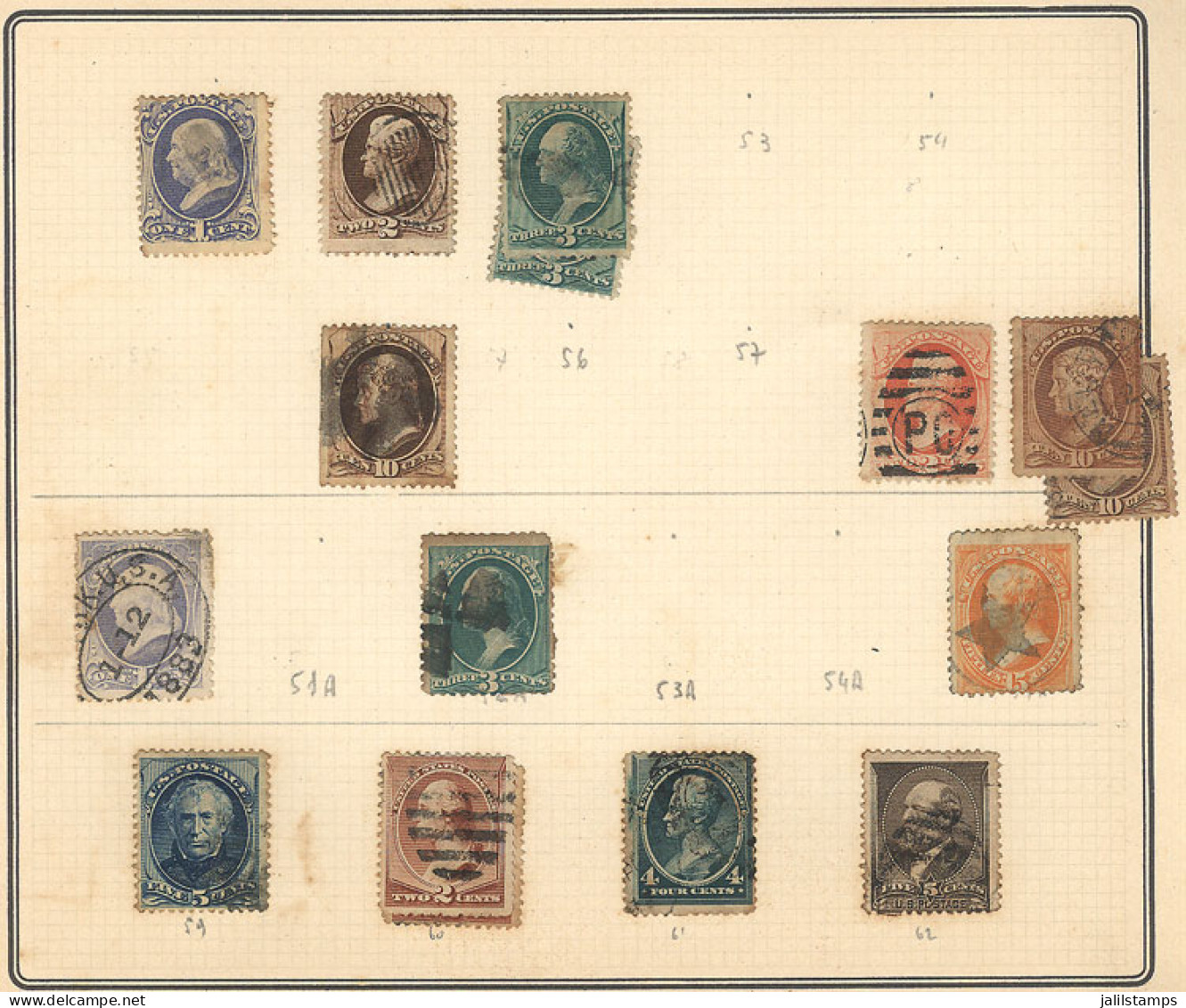 UNITED STATES: Old Collection (1882 To 1958) Mounted On 3 Notebooks, With Used Stamps In General Of Fine Quality, Includ - Otros & Sin Clasificación