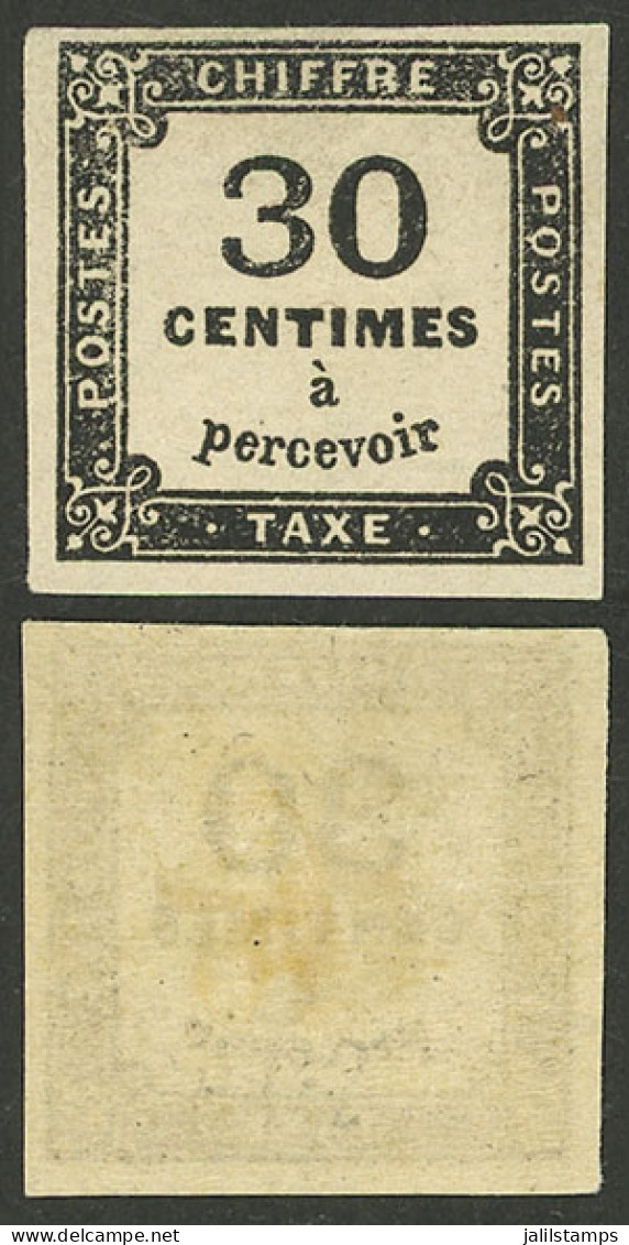 FRANCE: Yvert 6, 1871/8 30c., Mint, Very Fine Quality! - Other & Unclassified