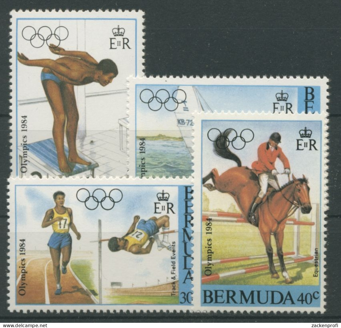 Bermuda-Inseln 1984 Olympiade Los Angeles 442/45 Postfrisch - Bermuda