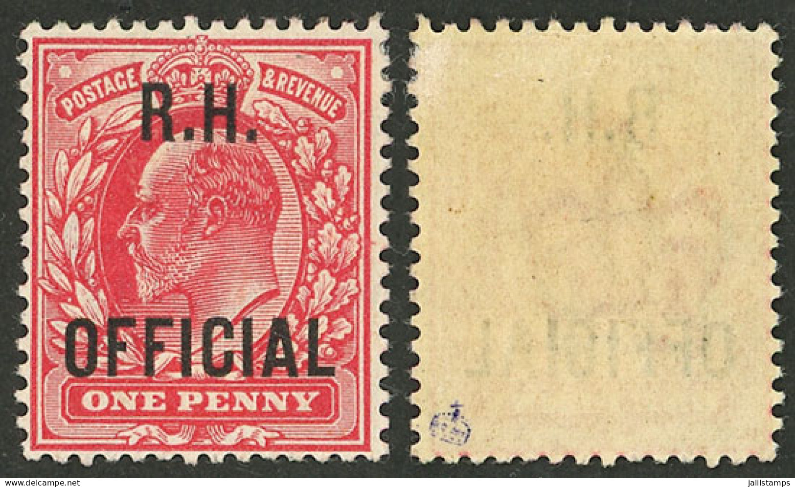 GREAT BRITAIN: Sc.O64, Mint With Very Small Hinge Mark, Very Fine Quality! - Sonstige & Ohne Zuordnung