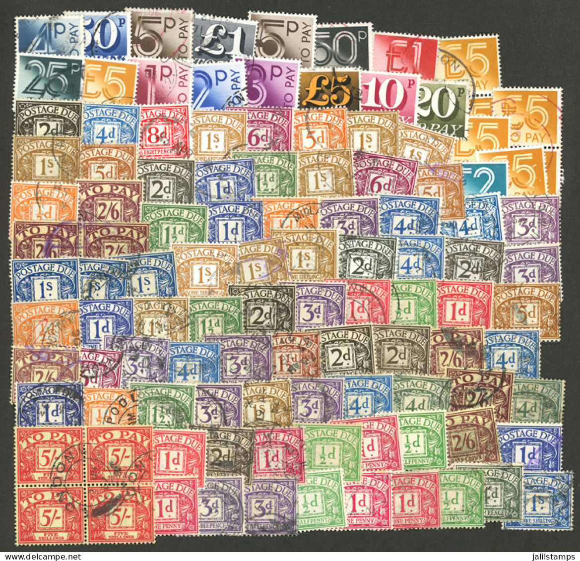 GREAT BRITAIN: Good Number Of Used Stamps, In General Of Excellent Quality. It Includes Some Good Values, Good Opportuni - Autres & Non Classés