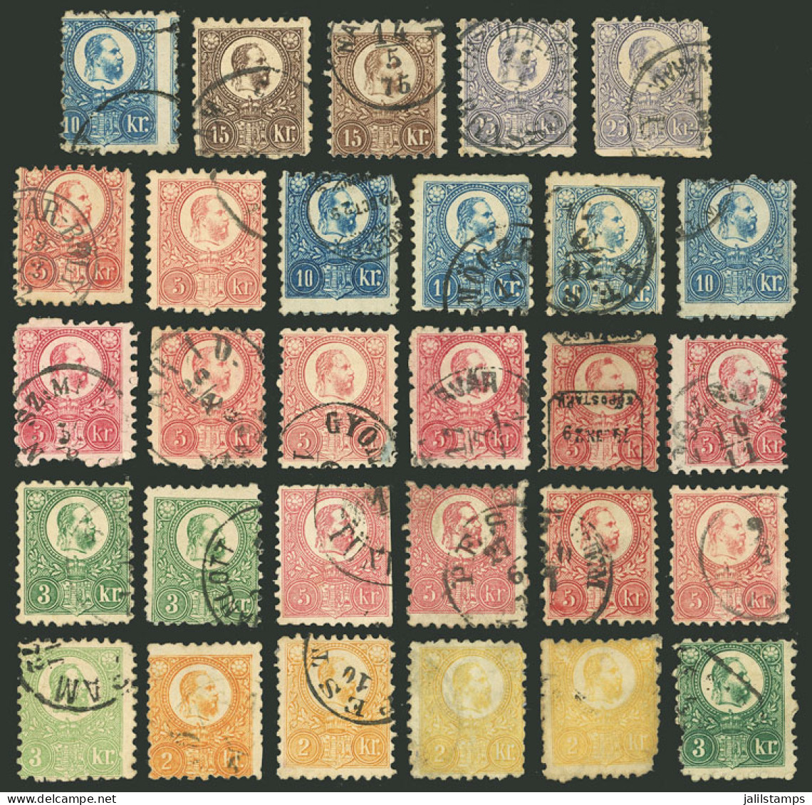 HUNGARY: Lot Of Classic Stamps, Most Engraved (it Possibly Includes Some Lithographed Examples), In General Of Fine Qual - Other & Unclassified