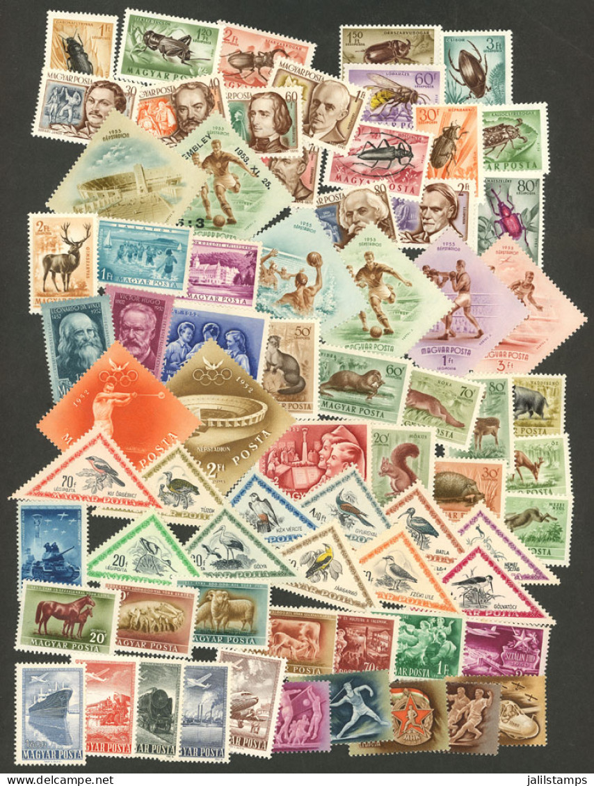 HUNGARY: Lot Of Airmail Stamps Issued Between Circa 1942 And 1963, Period Almost Complete, In General Mint With Light Hi - Otros & Sin Clasificación