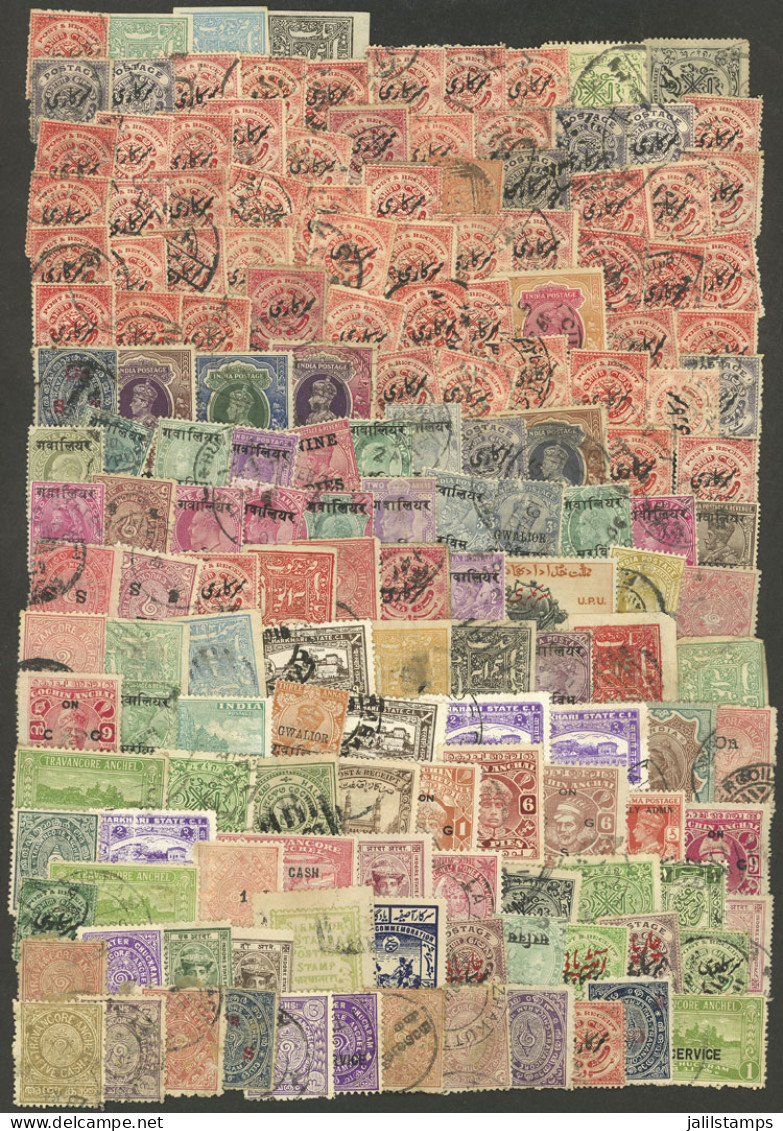 INDIA: Lot Of Varied Stamps, In General Used And Of Fine To Very Fine Quality (completely Unchecked, Some May Have Small - Sonstige & Ohne Zuordnung