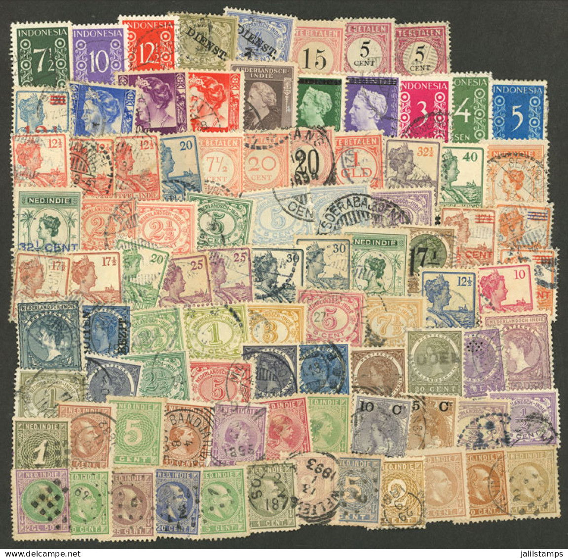 NETHERLANDS INDIES: Lot Of Mostly Old And Used Stamps (very Few Unused), In General Of Fine Quality (a Few May Have Smal - Netherlands Indies