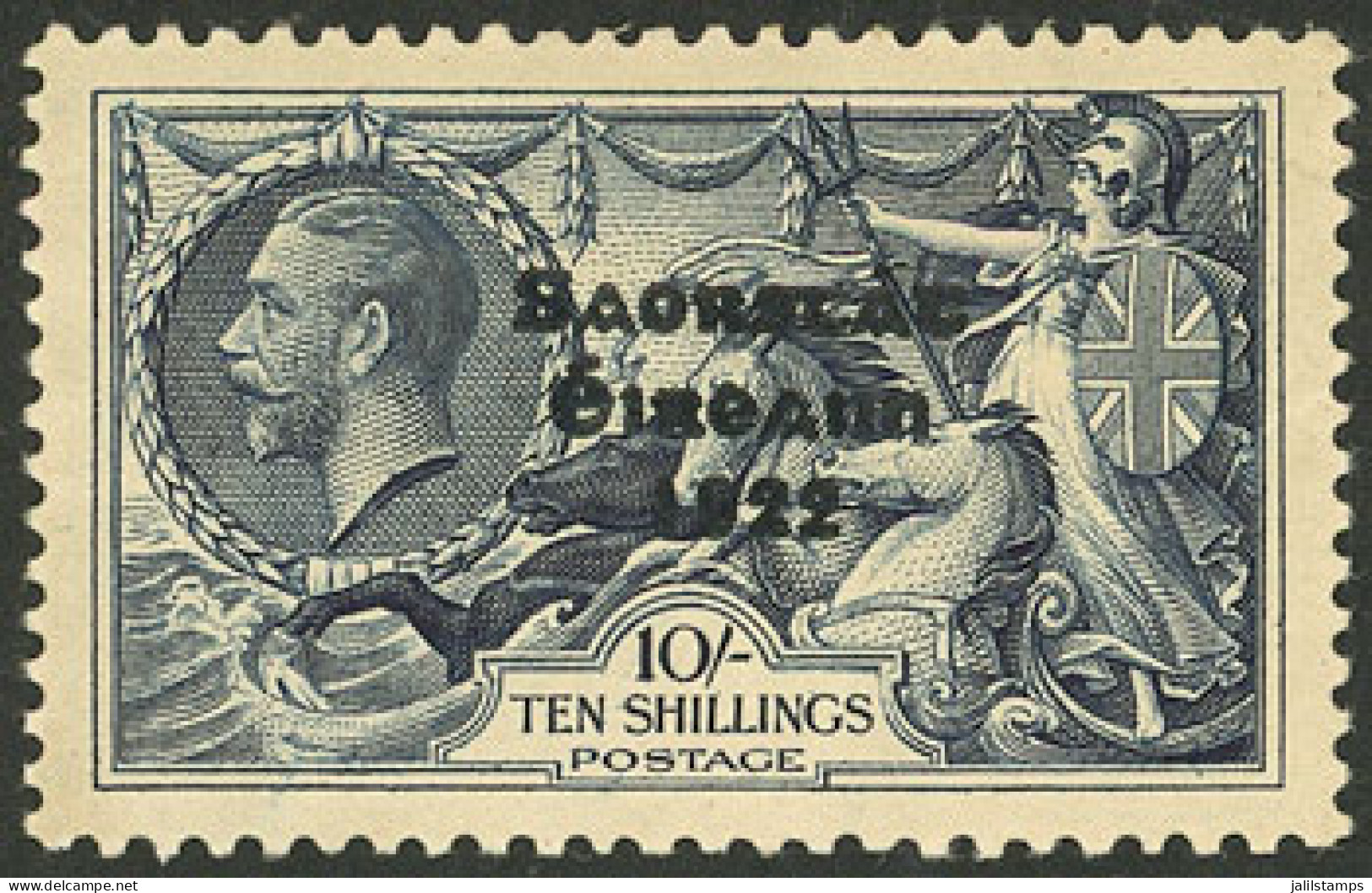 IRELAND: Sc.79b, 1927/8 10s. Dark Blue, Mint, Very Attractive! - Otros & Sin Clasificación