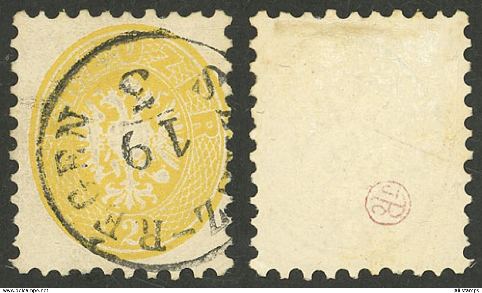 ITALY: Sc.20, 1864/5 2s. Yellow, Used, Very Fine Quality! - Lombardy-Venetia