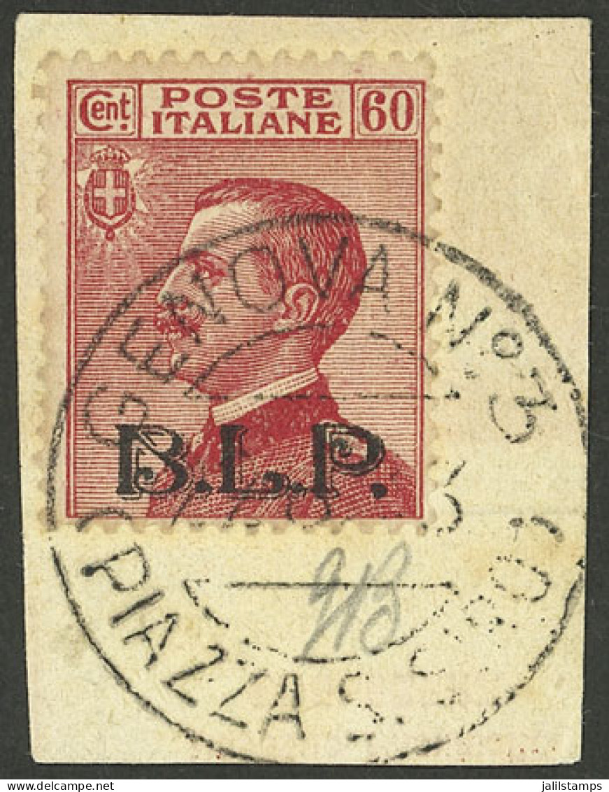 ITALY: Sc.B15, 60c. Carmine, Used On Fragment, Excellent Quality! - Unclassified