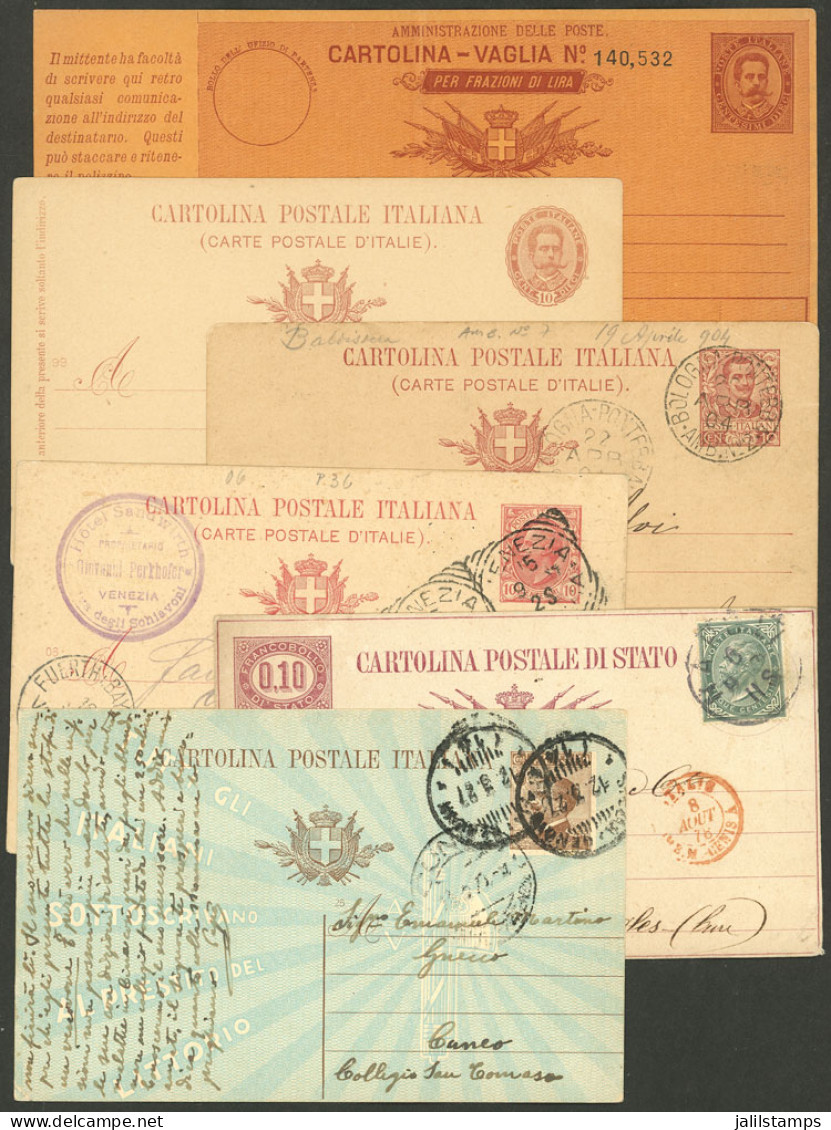 ITALY: 6 Old Postal Stationeries, Some Used, Very Fine General Quality! IMPORTANT: Please View ALL The Photos Of The Lot - Ohne Zuordnung
