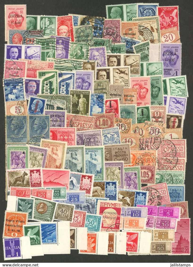 ITALY + COLONIES: Interesting Lot Of Varied Stamps, Used Or Mint (they Can Be Without Gum), In General Of Fine Quality ( - Other & Unclassified