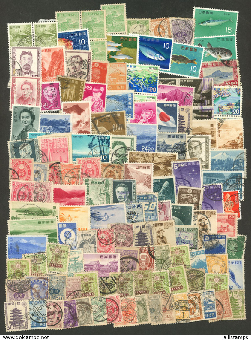 JAPAN: Interesting Lot Of Varied Stamps, Used Or Mint (they Can Be Without Gum), In General Of Fine Quality (some May Ha - Autres & Non Classés