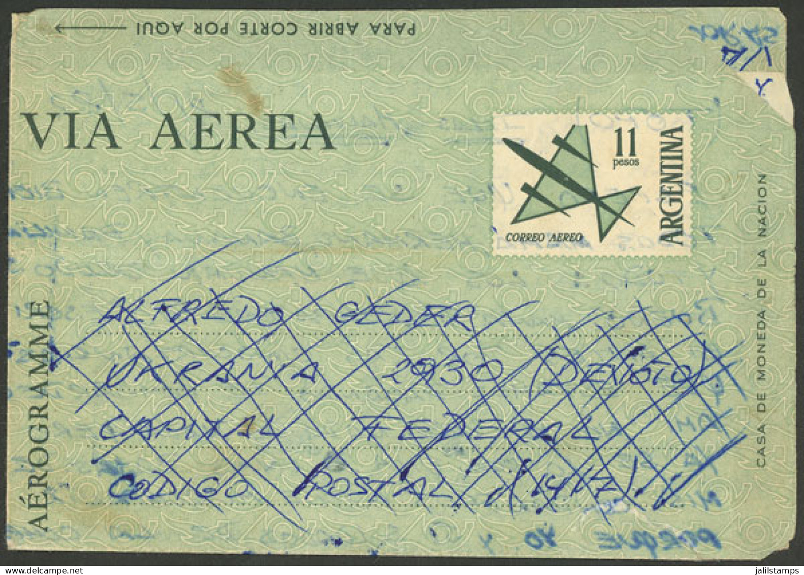 FALKLAND ISLANDS: Long Letter Written On A 11P. Aerogram By A Soldier On The Islands To His Family In Buenos Aires, With - Falkland