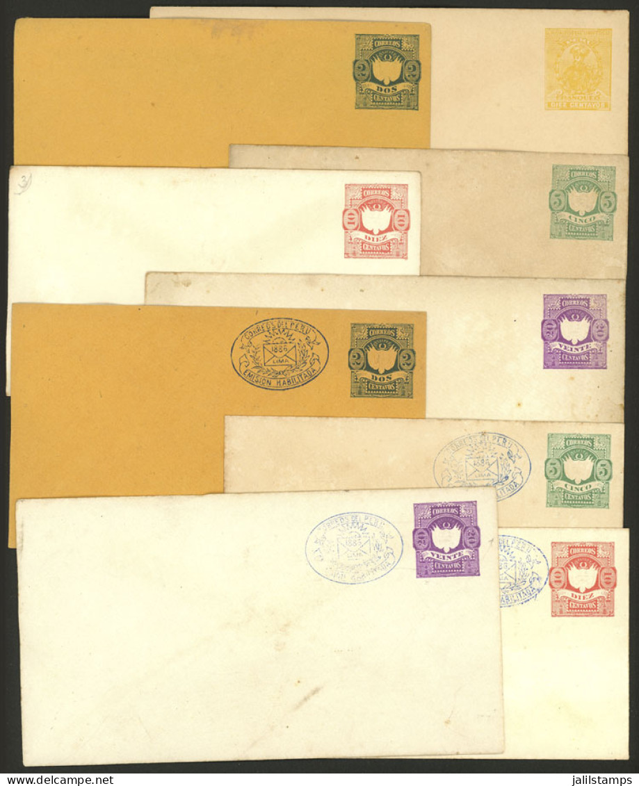 PERU: 9 Old Different Postal Stationeries, Most Of Fine Quality, Low Start! - Perù