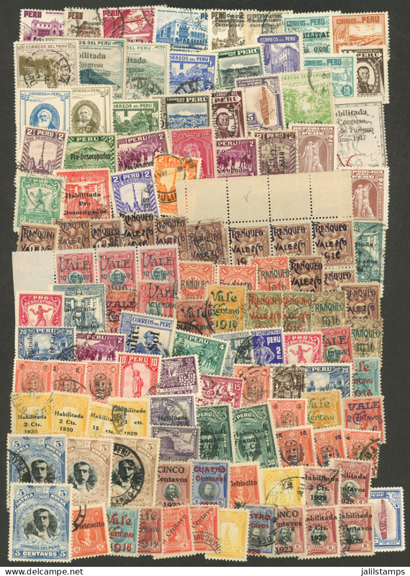 PERU: Large Number (I Estimate Over 200) Of Stamps Of All Periods, Mostly Used, In General Of Very Fine Quality. Good Op - Perú