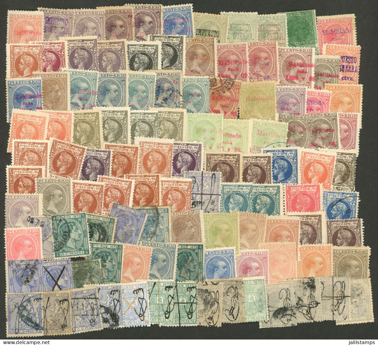 PUERTO RICO: Interesting Lot Of Old Stamps, Most Unused (many With Gum, Others Mint Without Gum), In General Of Fine Qua - Porto Rico