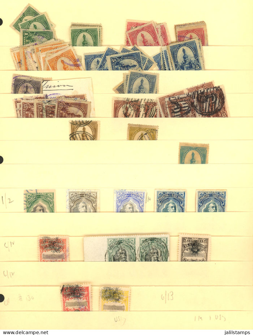 EL SALVADOR: Stock Of Stamps Of Varied Periods, MANY HUNDREDS, On Stockpages, Very Fine General Quality. It Includes Som - El Salvador