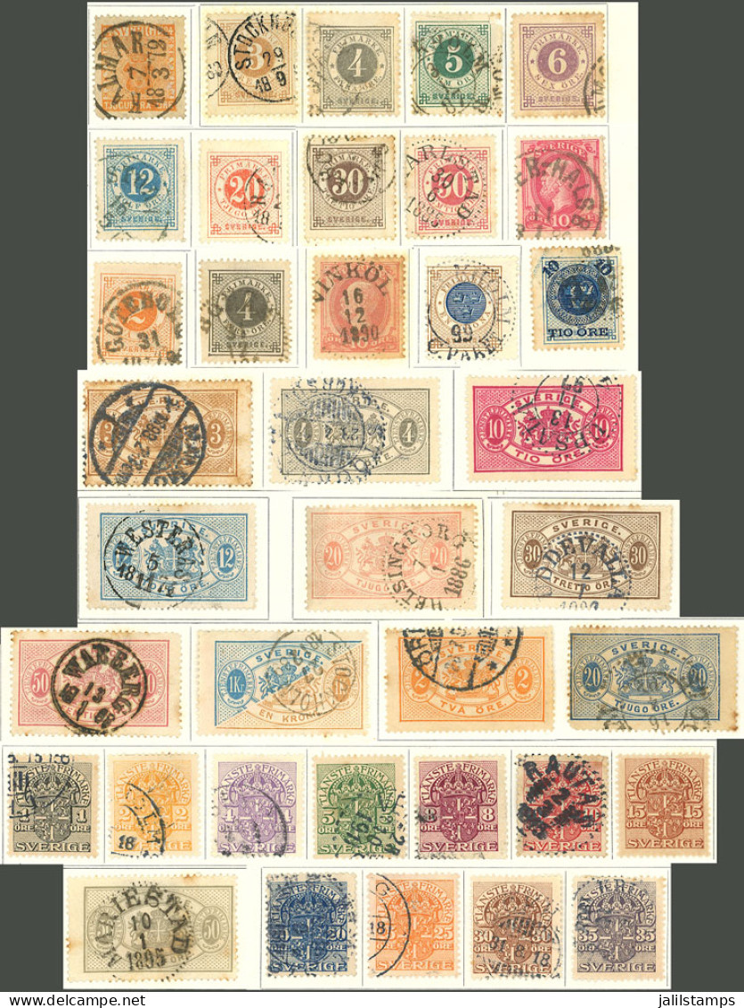 SWEDEN: Old Collection On Album Pages, It Includes Scarse And Expensive Stamps, In General Of Fine To Very Fine Quality  - Other & Unclassified