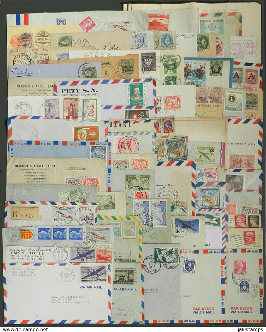 WORLDWIDE: Lot Of About 57 Covers, Cards Etc. Of Varied Countries And Periods, Mixed Quality (some Of Very Fine Quality, - Vrac (max 999 Timbres)