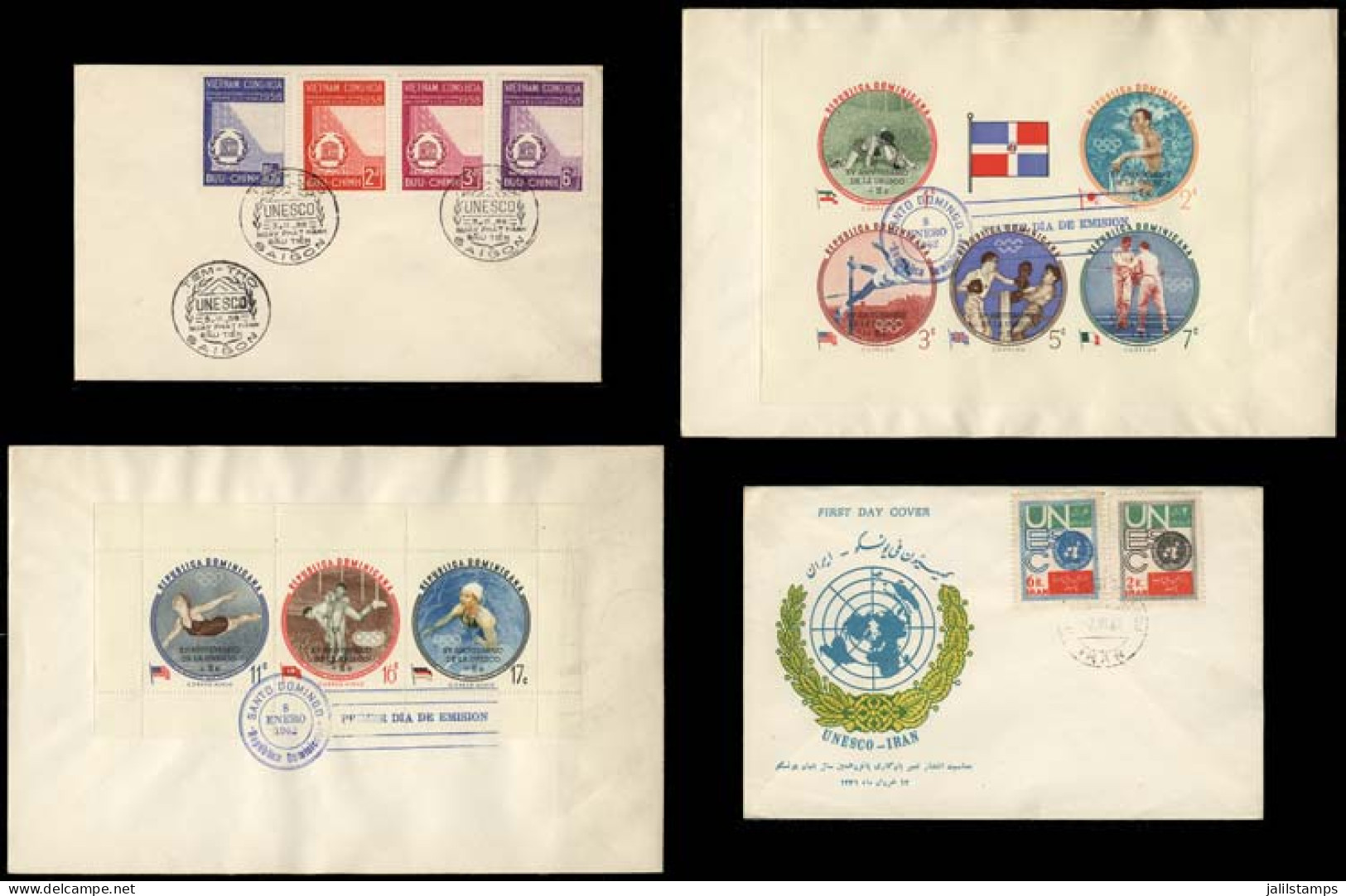 WORLDWIDE: TOPIC UNESCO: 47 Covers Of Various Countries, Some Very Scarce, VF General Quality, Good Lot, Low Start! - Lots & Kiloware (mixtures) - Max. 999 Stamps