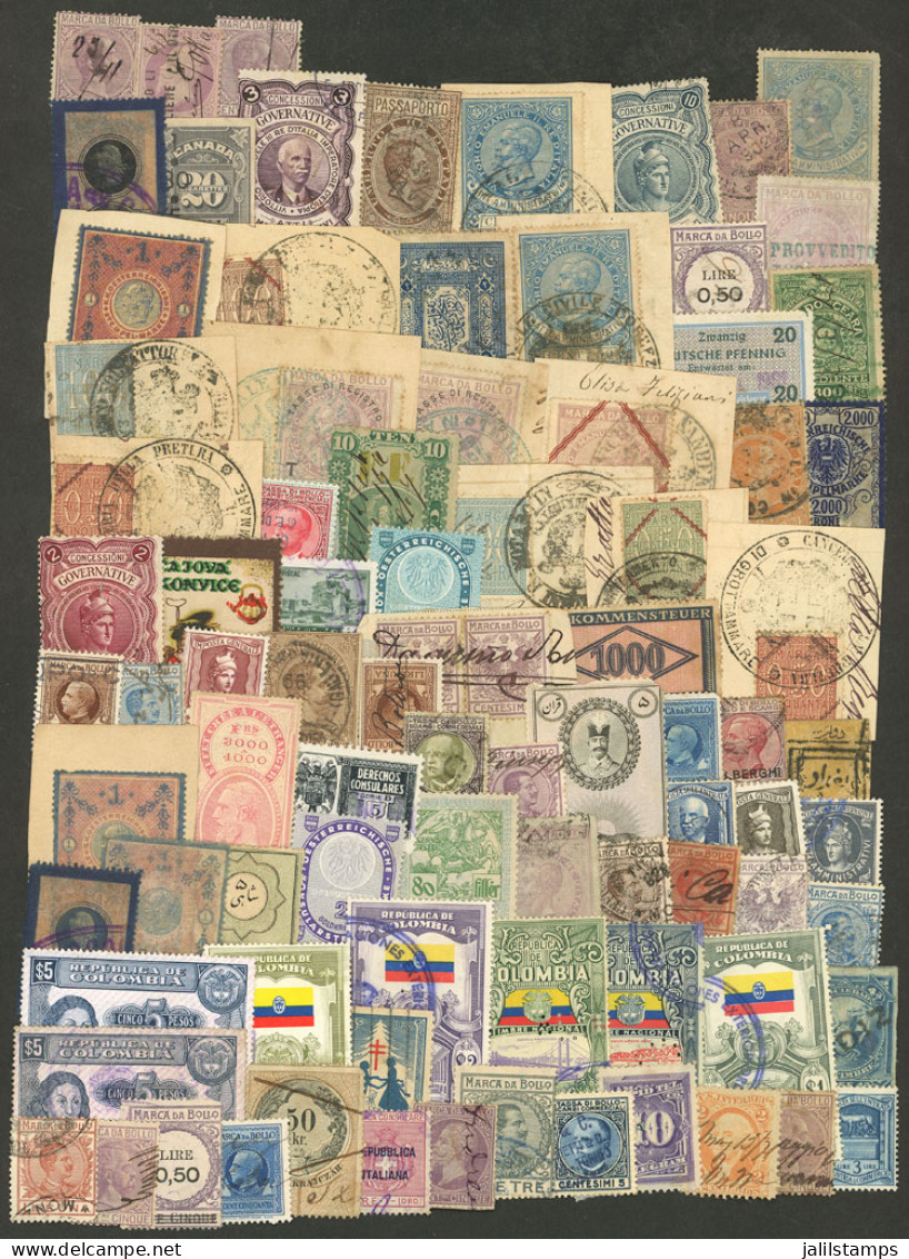 WORLDWIDE: REVENUE STAMPS: Lot With Good Number Of Stamps Of All Periods, Used Or Mint (they Can Be Without Gum), In Gen - Lots & Kiloware (mixtures) - Max. 999 Stamps