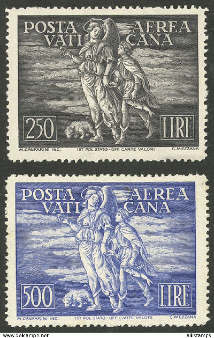 VATICAN: Yvert 16/17, 1948 Set Of 2 Values Mint Lightly Hinged, Very Fine Quality! - Altri & Non Classificati