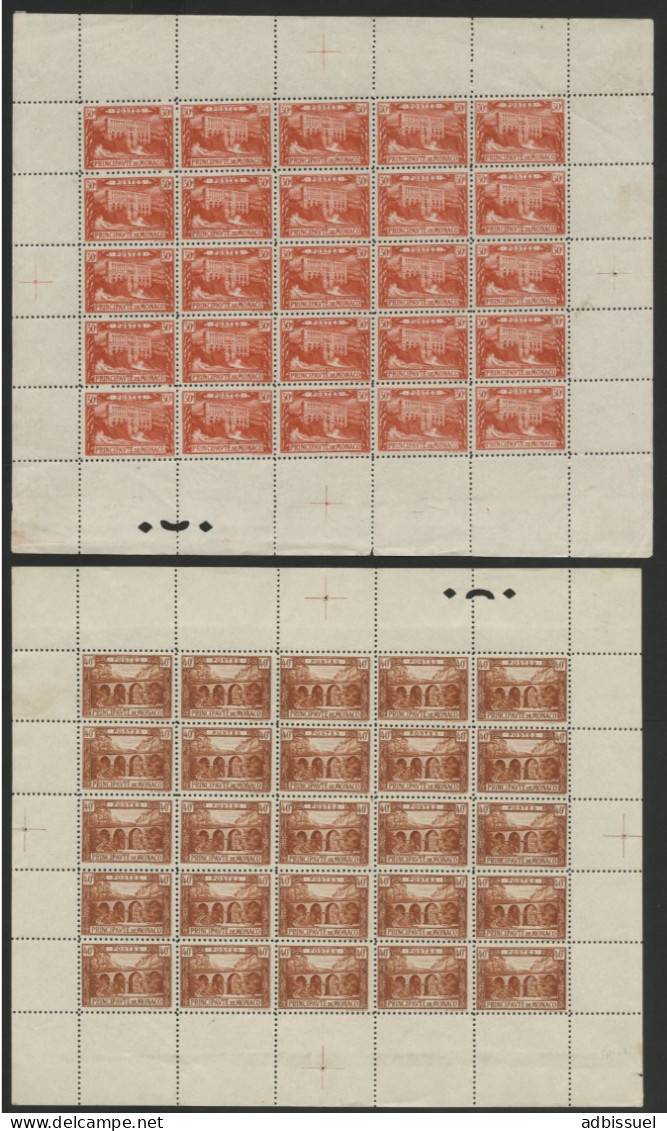 N°  56 + 57 + 61 Trois Feuilles Neuves De 25 Ex. ** (MNH) Cote 85 € + 2 Croix De Repère Pour La Dentelure Voir Suite - Ongebruikt