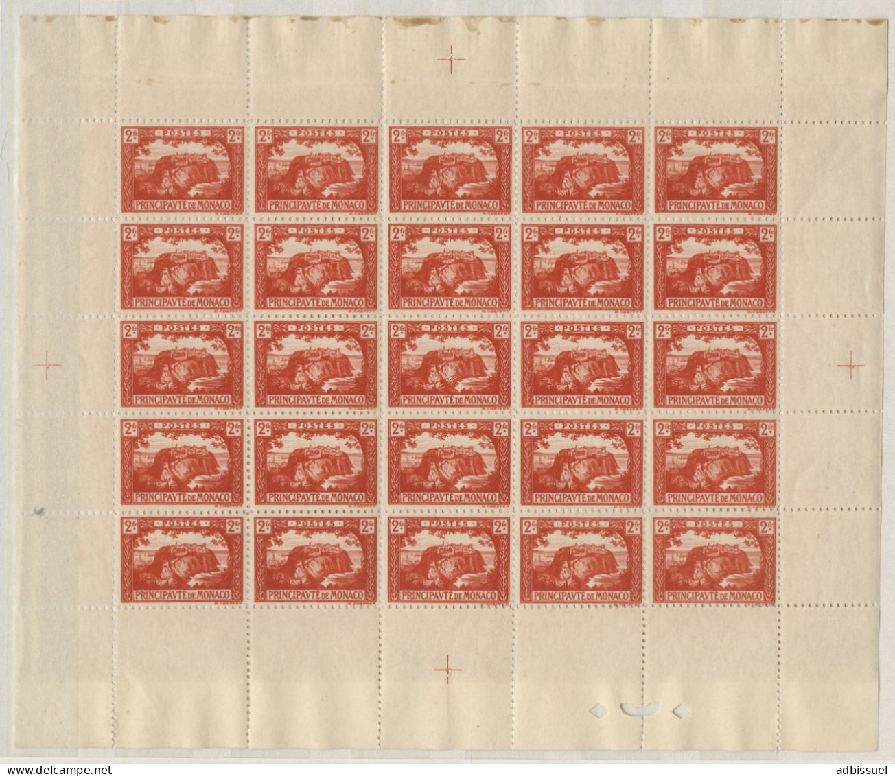 N°  56 + 57 + 61 Trois Feuilles Neuves De 25 Ex. ** (MNH) Cote 85 € + 2 Croix De Repère Pour La Dentelure Voir Suite - Unused Stamps