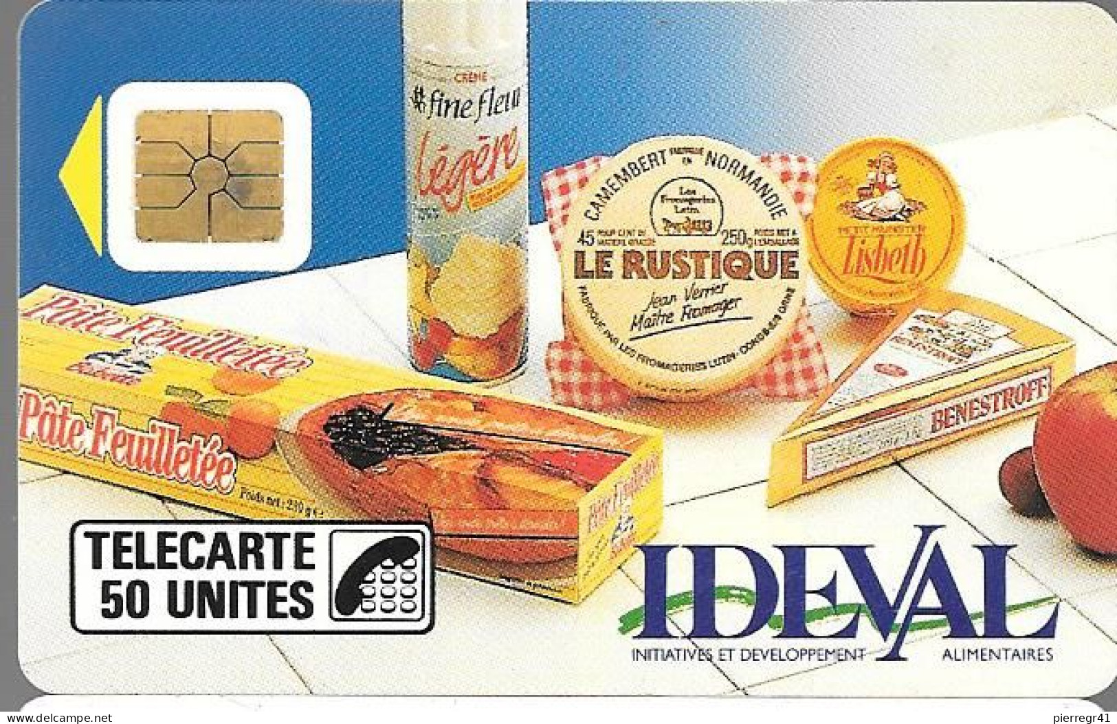 CARTE-PUCE-PRIVEE-D-50U-D163-So2-1989-IDEVAL-R°Mat-5000Ex-V°N°Pe2272-Utilisé-TBE - Privées