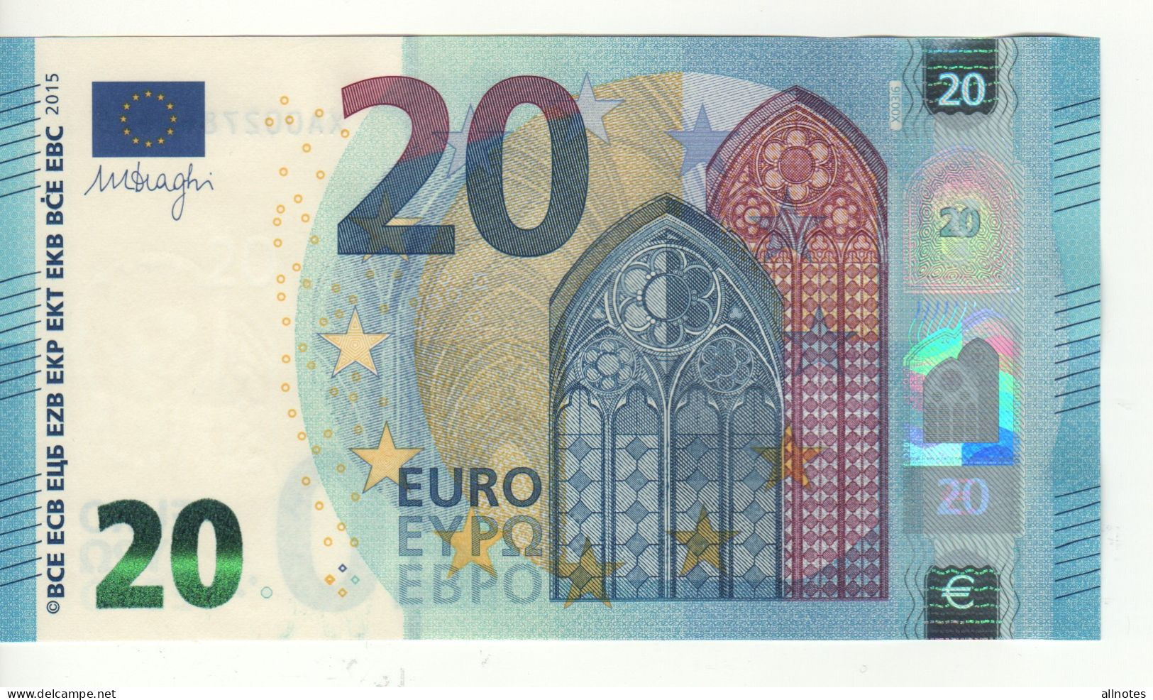 20 Euro  ' Germany'   DRAGHI  X 003 I6    XA0027869607  /  FDS - UNC - 20 Euro