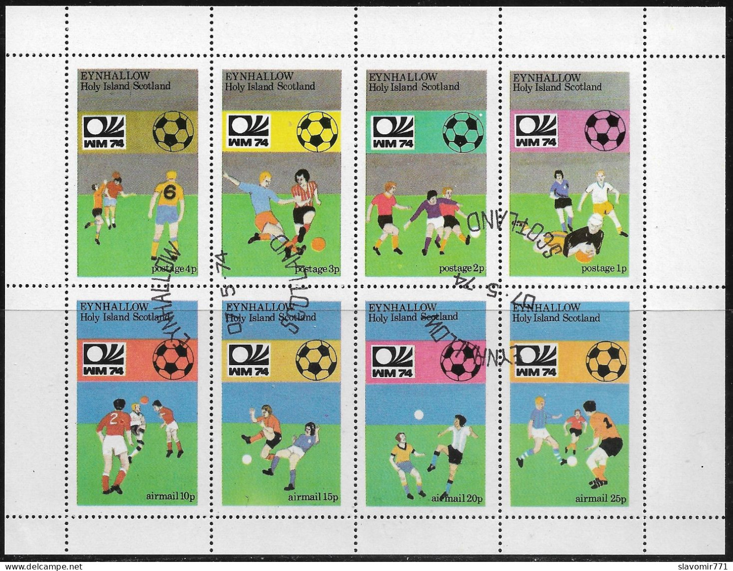 Eynhallow / Scotland / ** 1974 **  Football * CTO SHEET - Ortsausgaben