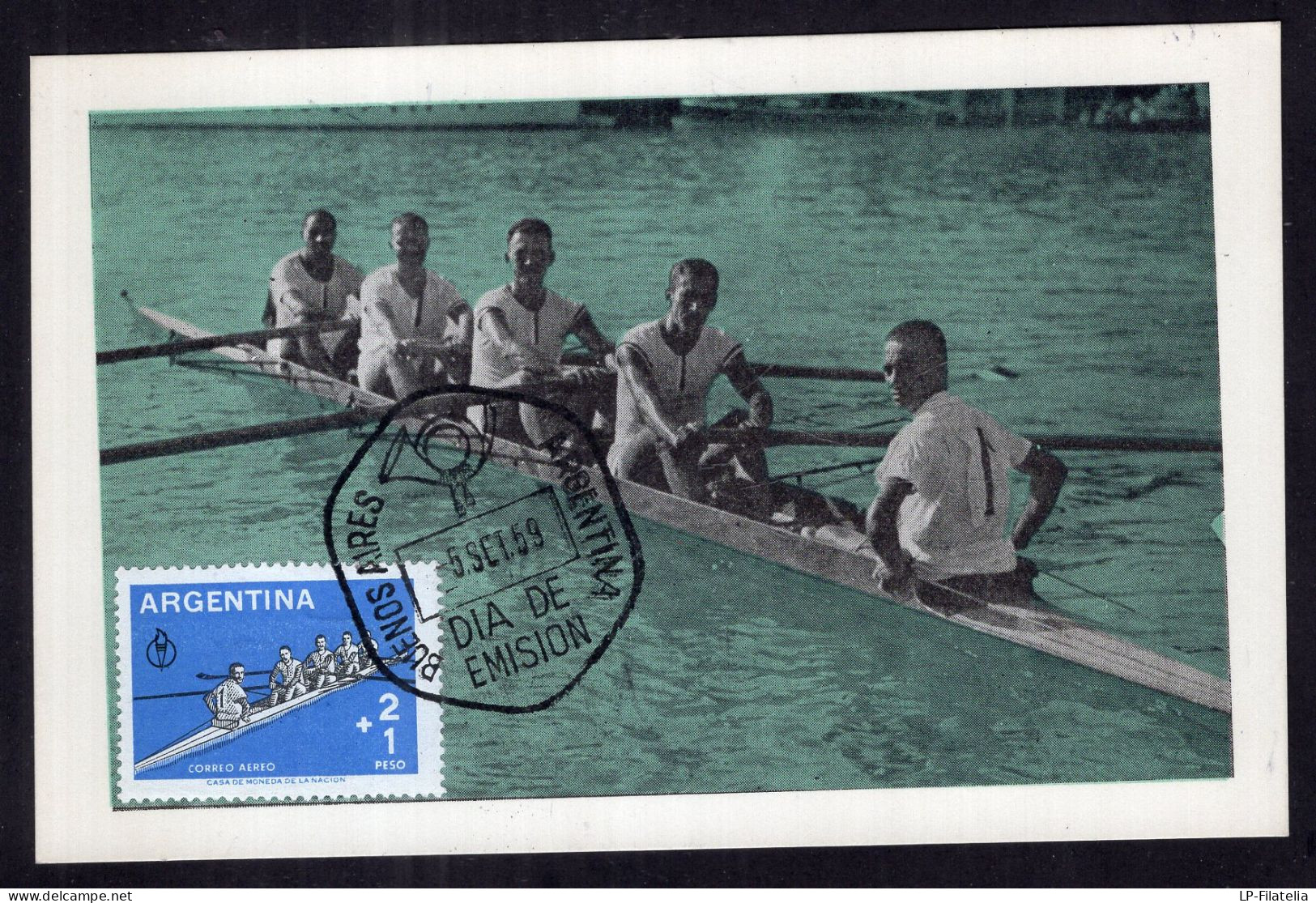 Argentina - 1959 - Third Pan American Games - Rowing - Remo - Aviron